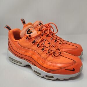 Nike Air Max 95 Overbranded Total Orange Sneakers Kicks Men Size 10 Streetwear